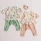 Набор одежды для новорожденных ELA Textile&Toys 0 - 3 лет Лошадки Трикотажная вафля Молочный/Персиковый WS001UC