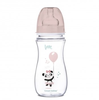 Антиколиковая бутылочка Canpol Babies Easystart Toys, 300 мл, розовая