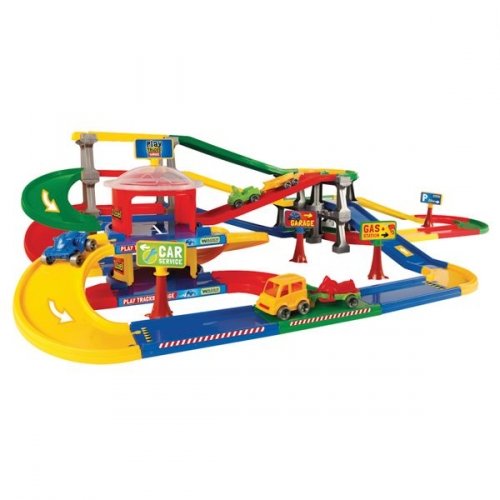 Игровой набор для детей Wader Play Tracks Garage Паркинг с трассой 53080
