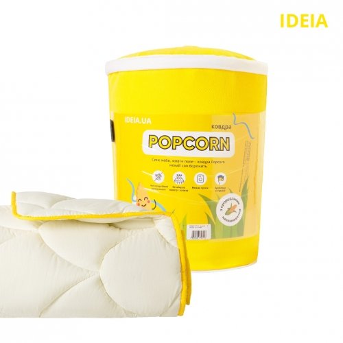 Одеяло зимнее двуспальное Ideia Popcorn 175х200 см Молочный 8-35037