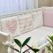 Детское постельное белье и бортики в кроватку Маленькая Соня Art Design Геометрия розовая Розовый 0239249
