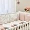 Детское постельное белье и бортики в кроватку Маленькая Соня Art Design Оленёнок Белый/Розовый 0239425