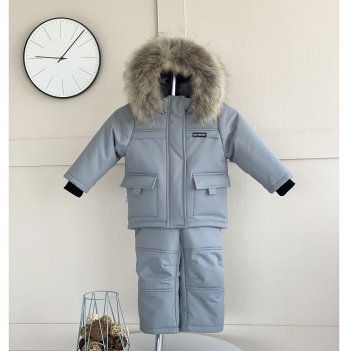 Зимний костюм детский куртка и полукомбинезон Kid's Fantasy Альпинист 1,5-3 года Серый 1070