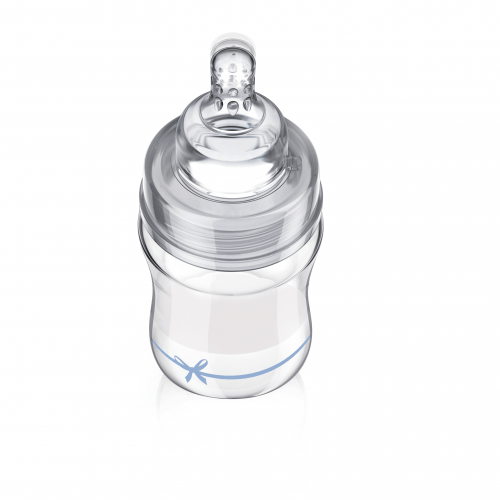 Стеклянная бутылочка для кормления Lovi Diamond Glass Baby Shower boy 150 мл Голубой 74/104boy
