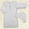 Сорочка для Крещения девочки, Бетис Яночка-2, с шапочкой, д.р., интерлок, белый