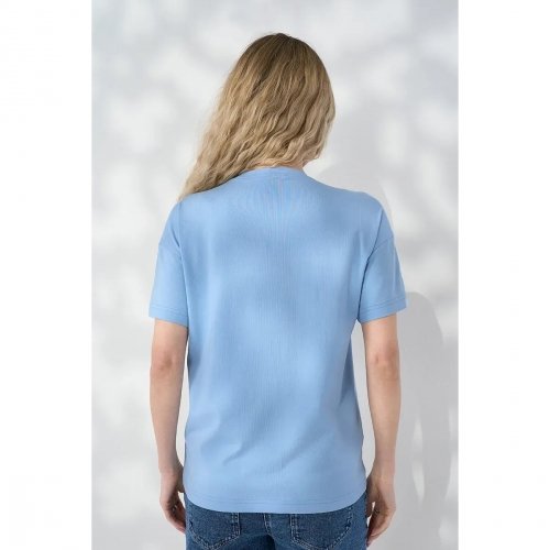 Футболка для беременных и кормящих Юла Мама Goldie Голубой NR-26.111