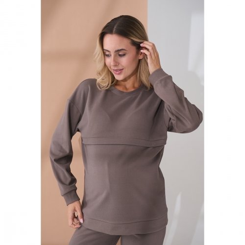 Костюм для беременных и кормящих Юла Мама Litta Коричневый ST-45.021