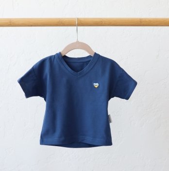 Детская футболка с патриотичной вышивкой Magbaby Heart от 3 мес до 1.5 лет Синий 104771