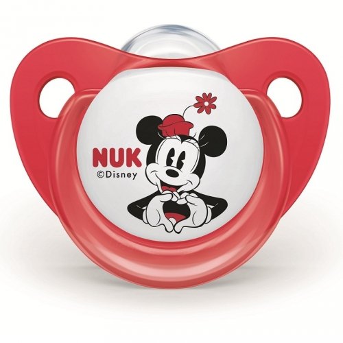 Пустышка силикон Trendline Disney Mickey NUK 3954014 0+ красный