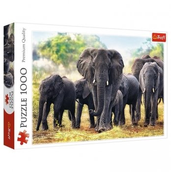 Пазлы Trefl Африканские слоны 1000 шт 10442