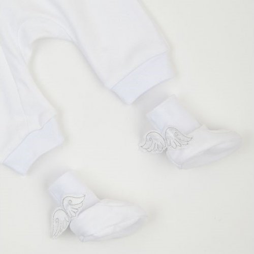 Набор одежды для новорожденных для крещения ЛяЛя 0 - 9 мес Интерлок Белый К8ІН011_2-125