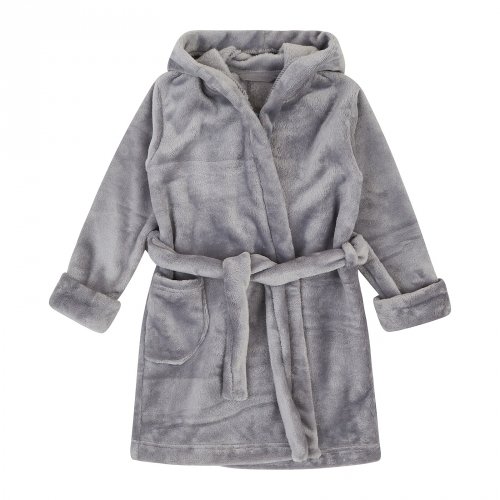 Махровый халат для детей ЛяЛя 1,5 - 5 лет Велсофт Светло-серый 16МХ101_5-522
