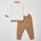 Набор одежды для детей ЛяЛя 3 - 18 мес Интерлок Молочный/Кофейный К2ІН015_2-156