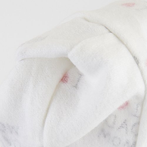 Чепчик для новорожденных ЛяЛя 0 - 3 мес Футер Молочный/Красный 13ФТ005_6-176