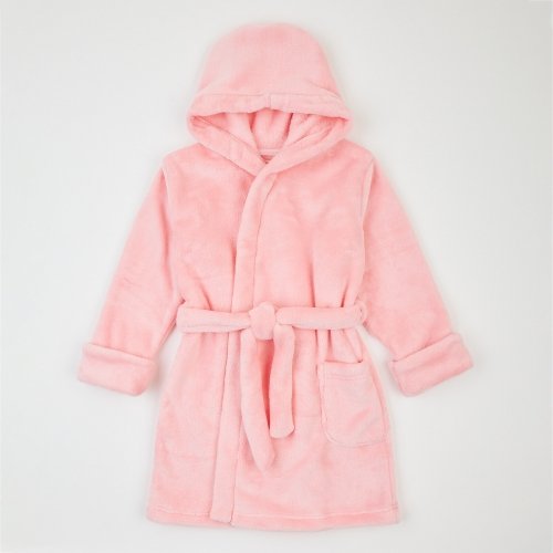 Махровый халат для детей ЛяЛя 5 - 8 лет Велсофт Светло-розовый 16МХ102_5-322