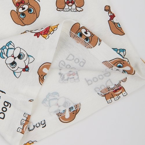 Майка детская для мальчика ЛяЛя 9 - 24 мес Рибана Молочный/Бежевый 4БК108_2-0501