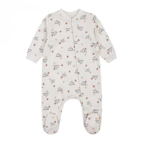 Человечек детский ЛяЛя Mummy loves me 3 - 9 мес Футер Молочный/Коричневый 8ФТ049_6-194