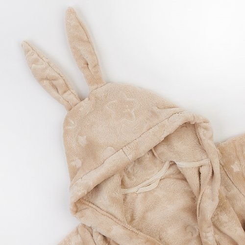 Махровый халат для детей ЛяЛя 1 - 5 лет Велсофт Бежевый/Кофейный 16МХ101_5-881