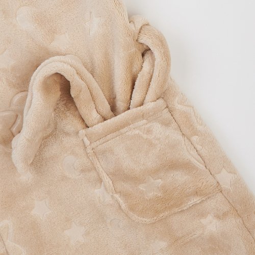 Махровый халат для детей ЛяЛя 1 - 5 лет Велсофт Бежевый/Кофейный 16МХ101_5-881