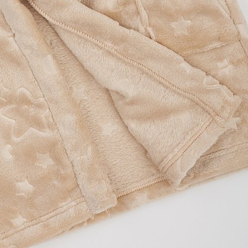 Махровый халат для детей ЛяЛя 1 - 5 лет Велсофт Бежевый/Кофейный 16МХ101_5-881