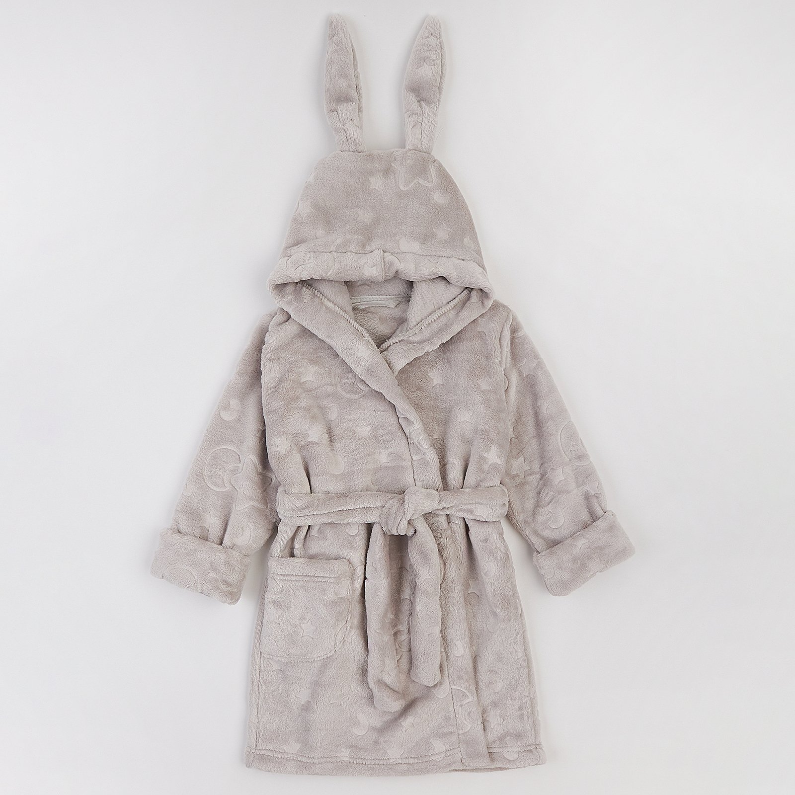 Махровый халат для детей ЛяЛя 1 - 5 лет Велсофт Серый 16МХ101_5-906
