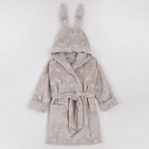 Махровый халат для детей ЛяЛя 1 - 5 лет Велсофт Серый 16МХ101_5-906