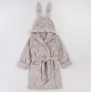 Махровый халат для детей ЛяЛя 1 - 5 лет Велсофт Серый 16МХ101_5-906