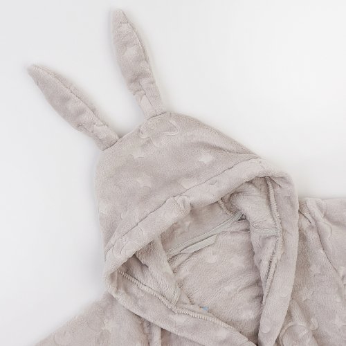 Махровый халат для детей ЛяЛя 1 - 5 лет Велсофт Серый 16МХ101_5-906