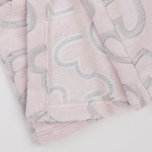 Махровый халат для детей ЛяЛя 5 - 17 лет Велсофт Светло-розовый/Серый 16МХ102_5-91