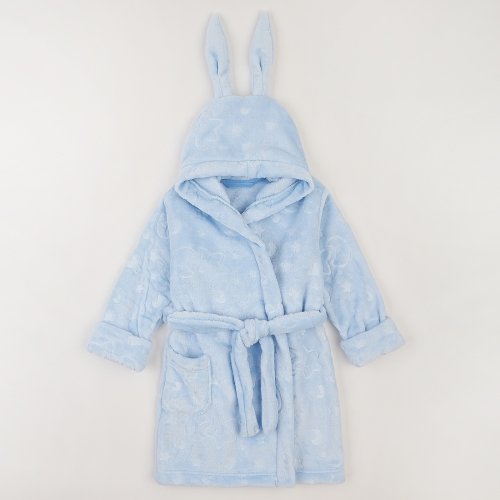 Махровый халат для детей ЛяЛя 1 - 5 лет Велсофт Светло-голубой 16МХ101_5-913