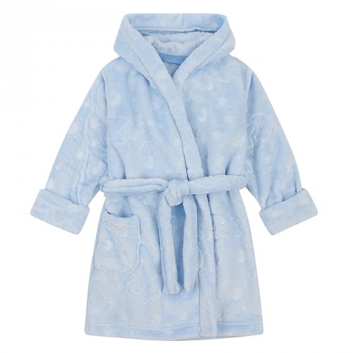 Махровый халат для детей ЛяЛя 1 - 5 лет Велсофт Светло-голубой 16МХ101_5-913