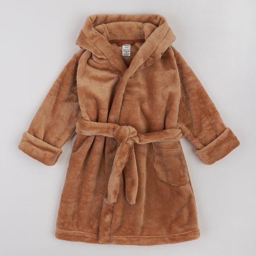 Махровый халат для детей ЛяЛя 1,5 - 5 лет Велсофт Темно-бежевый 16МХ101_5-213