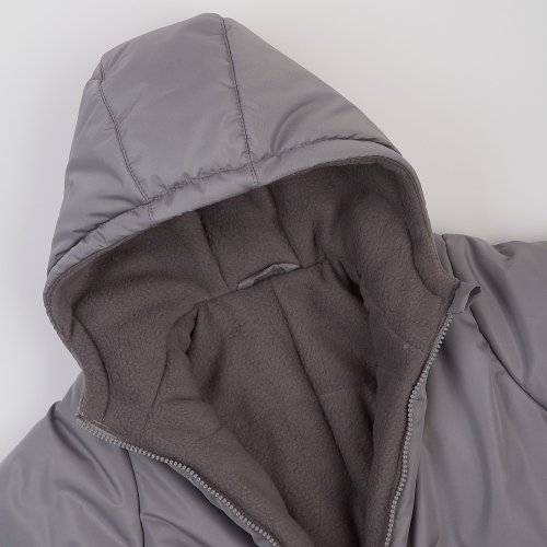 Зимний комбинезон детский ЛяЛя 9 - 24 мес Плащевка Серый 8ПЛ078_3-07