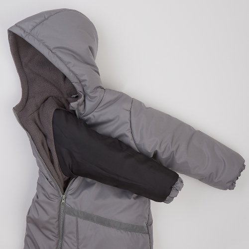 Зимний комбинезон детский ЛяЛя 9 - 24 мес Плащевка Серый 8ПЛ078_3-07