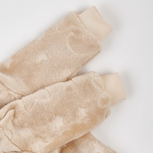 Демисезонный комбинезон детский ЛяЛя 1 - 9 мес Велсофт Бежевый/Кофейный 8МХ081_5-881