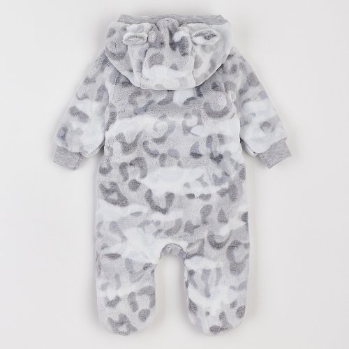 Демисезонный комбинезон детский ЛяЛя 1 - 9 мес Велсофт Светло-серый/Серый 8МХ081_5-905