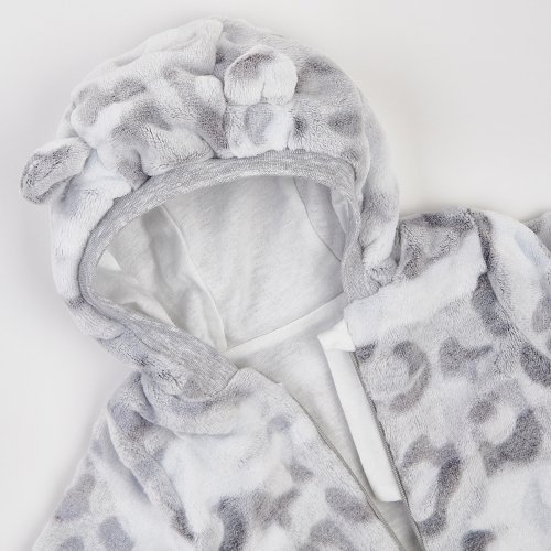 Демисезонный комбинезон детский ЛяЛя 1 - 9 мес Велсофт Светло-серый/Серый 8МХ081_5-905