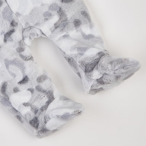 Демисезонный комбинезон детский ЛяЛя 1 - 9 мес Велсофт Светло-серый/Серый 8МХ081_5-905