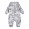 Демисезонный комбинезон детский ЛяЛя 1 - 9 мес Велсофт Светло-серый/Серый 8МХ081_5-905