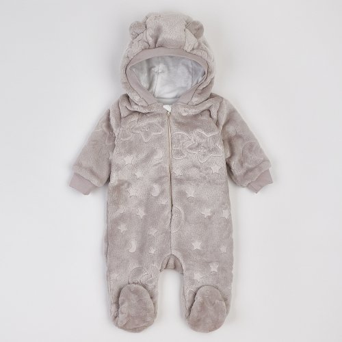 Демисезонный комбинезон детский ЛяЛя 1 - 9 мес Велсофт Серый 8МХ081_5-906