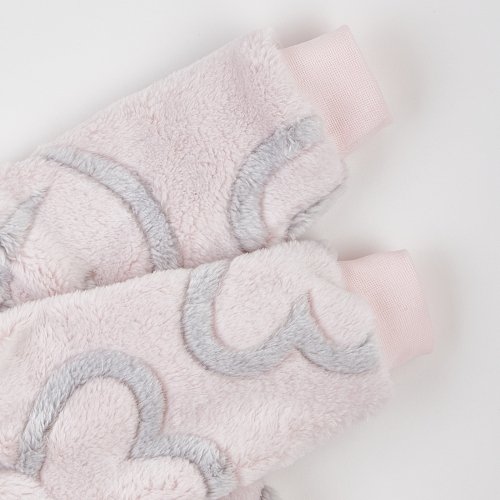 Демисезонный комбинезон детский ЛяЛя 1 - 9 мес Велсофт Светло-розовый/Серый 8МХ081_5-91