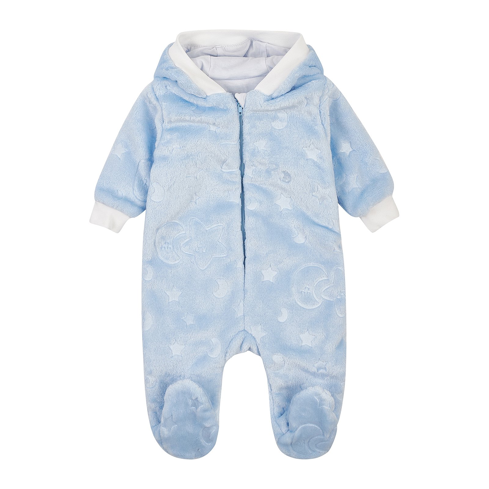 Демисезонный комбинезон детский ЛяЛя 1 - 9 мес Велсофт Светло-голубой 8МХ081_5-913
