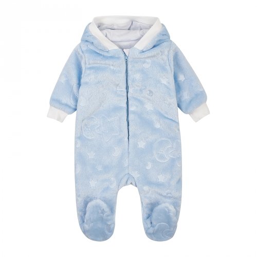 Демисезонный комбинезон детский ЛяЛя 1 - 9 мес Велсофт Светло-голубой 8МХ081_5-913