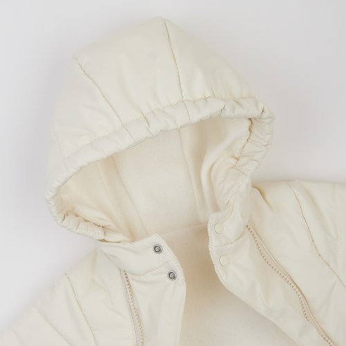 Зимний комбинезон детский ЛяЛя 3 - 9 мес Плащевка Молочный 8ПЛ084_3-30