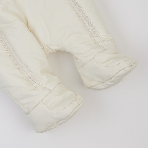 Зимний комбинезон детский ЛяЛя 3 - 9 мес Плащевка Молочный 8ПЛ084_3-30