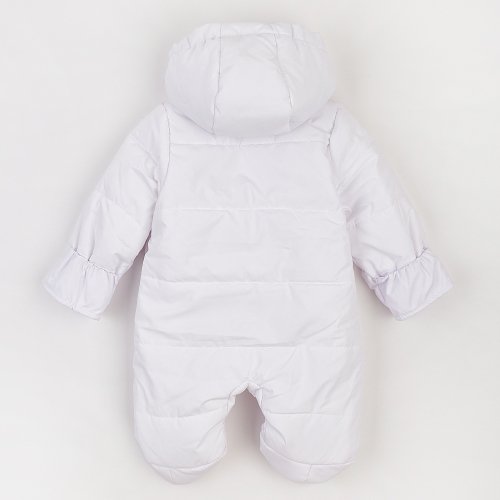 Зимний комбинезон для новорожденных ЛяЛя 1 - 6 мес Плащевка Белый 8ПЛ084_3-12