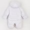 Зимний комбинезон для новорожденных ЛяЛя 1 - 6 мес Плащевка Белый 8ПЛ084_3-12