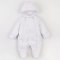 Зимний комбинезон для новорожденных ЛяЛя 1 - 6 мес Плащевка Белый 8ПЛ084_3-12