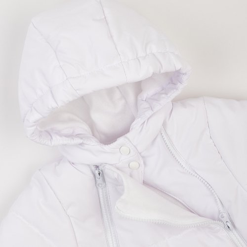 Зимний комбинезон для новорожденных ЛяЛя 1 - 6 мес Плащевка Белый 8ПЛ084_3-12