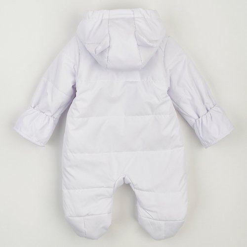 Демисезонный комбинезон для новорожденных ЛяЛя 1 - 12 мес Плащевка Белый 8ПЛ085_3-121